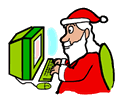 Santa Computer Clipart