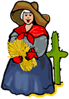 Holding Wheat Clipart