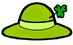 Leprechaun Hat with Shamrock