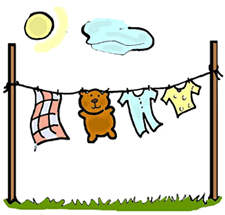 Animated Clothes Line