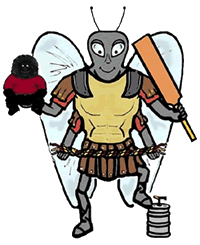 Bug Warrior Holding Items