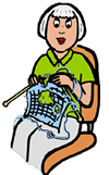 Angry Knitter Clipart