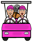 Pink Baseball Golfers