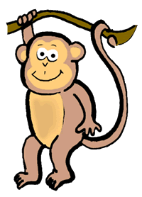 Monkey Hanging From Branch