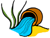 Pot Pouring Water in Sand Clipart