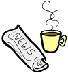 Newspaper & Coffee Clipart