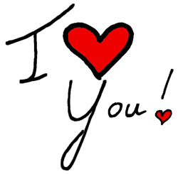'I Love You' Clipart