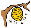 Bee Hive Clipart