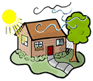 Energy Efficient House Clipart