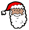 Happy Santa Face Clipart