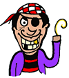 Happy Gold Tooth Pirate Clipart
