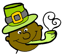 Happy Saint Patrick's Day Pipe Clipart