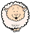 Happy Woolly Sheep Clipart