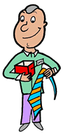 Father's Tie Gift Clipart