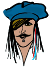 Handsome Pirate Clipart