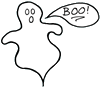 Ghost Boo! Clipart