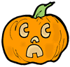 Scared Pumpkin Clip Art