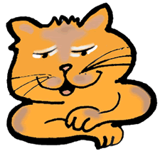Handsome Orange Tabby Cat Clipart