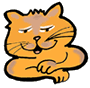 Handsome Orange Tabby Cat Clip Art