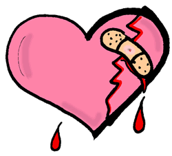Band-Aid Broken Heart Clipart