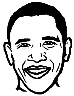 clip art obama