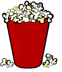 Tub of Popcorn Clipart