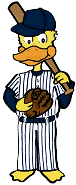 Duck Baseball Player Clipart