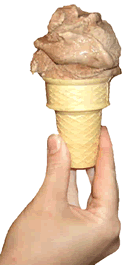 Chocolate Ice Cream Cone