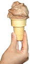 Chocolate Ice Cream Cone