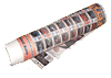 rolled newspaper