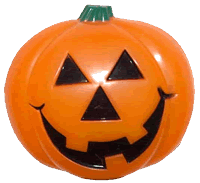 Happy Plastic Pumpkin